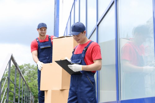 Commercial moving truck used for office and business items