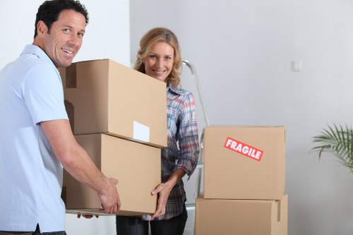 Moving truck prepared for a Stockwell property relocation